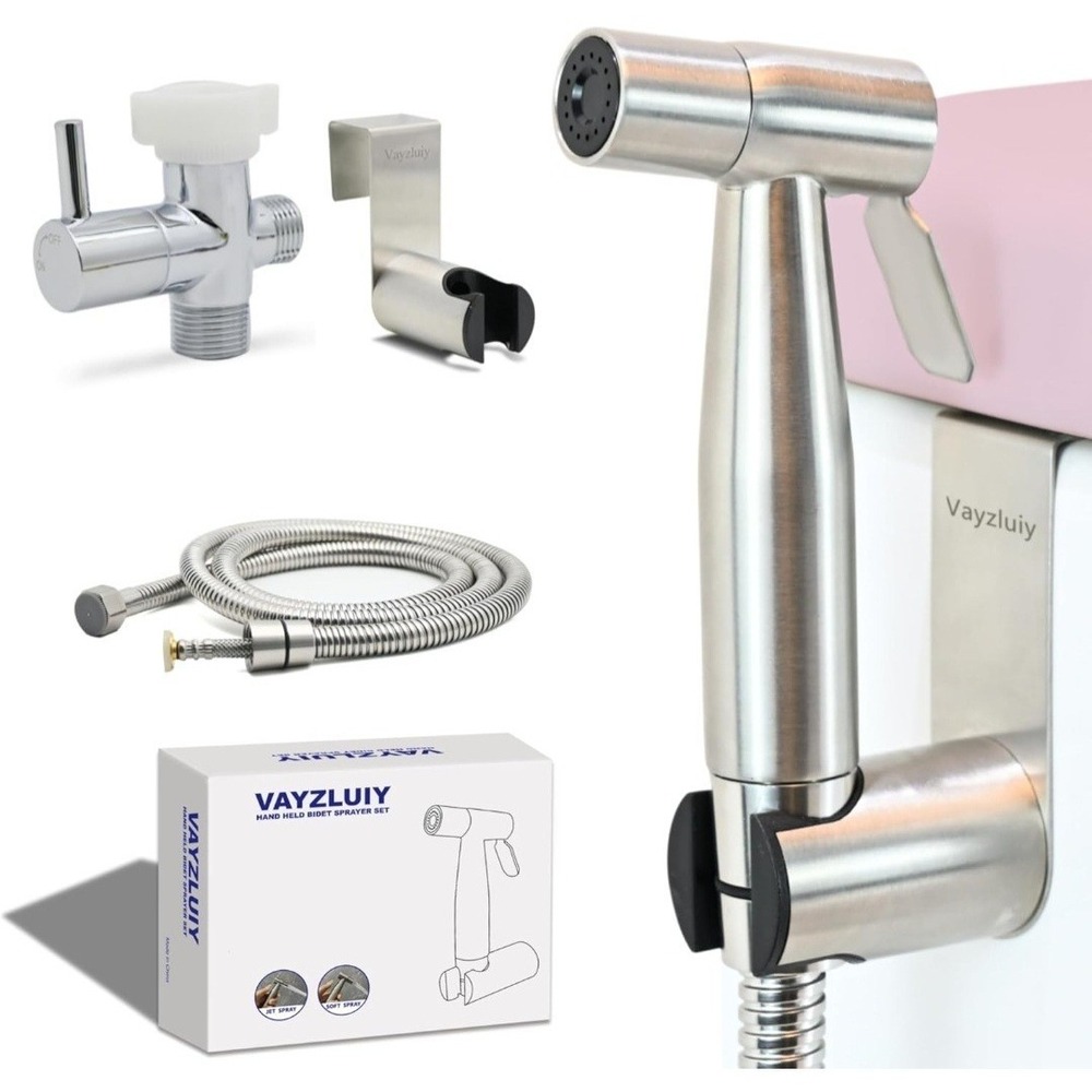 Vayzluiy Handheld Toilet Bidet Sprayer for Toilet-Adjustable Water Pressure